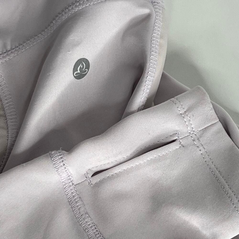 Apana Lavender Workout Running Zip Jacket Xs - image 3